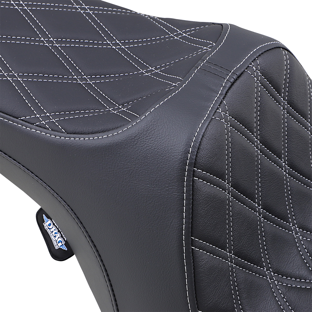Predator III Seat - Double Diamond - Silver Stitched - FLHR/FLHX '99-'07 [0801-1130] - Image 2