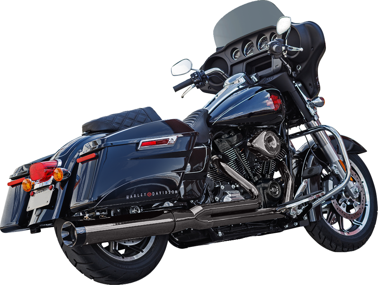 2-into-1 Sidewinder® Exhaust System - 2-into-1 Lava Chrome Sidewinder® Exhaust System - Race Only [1800-2630] - Image 2