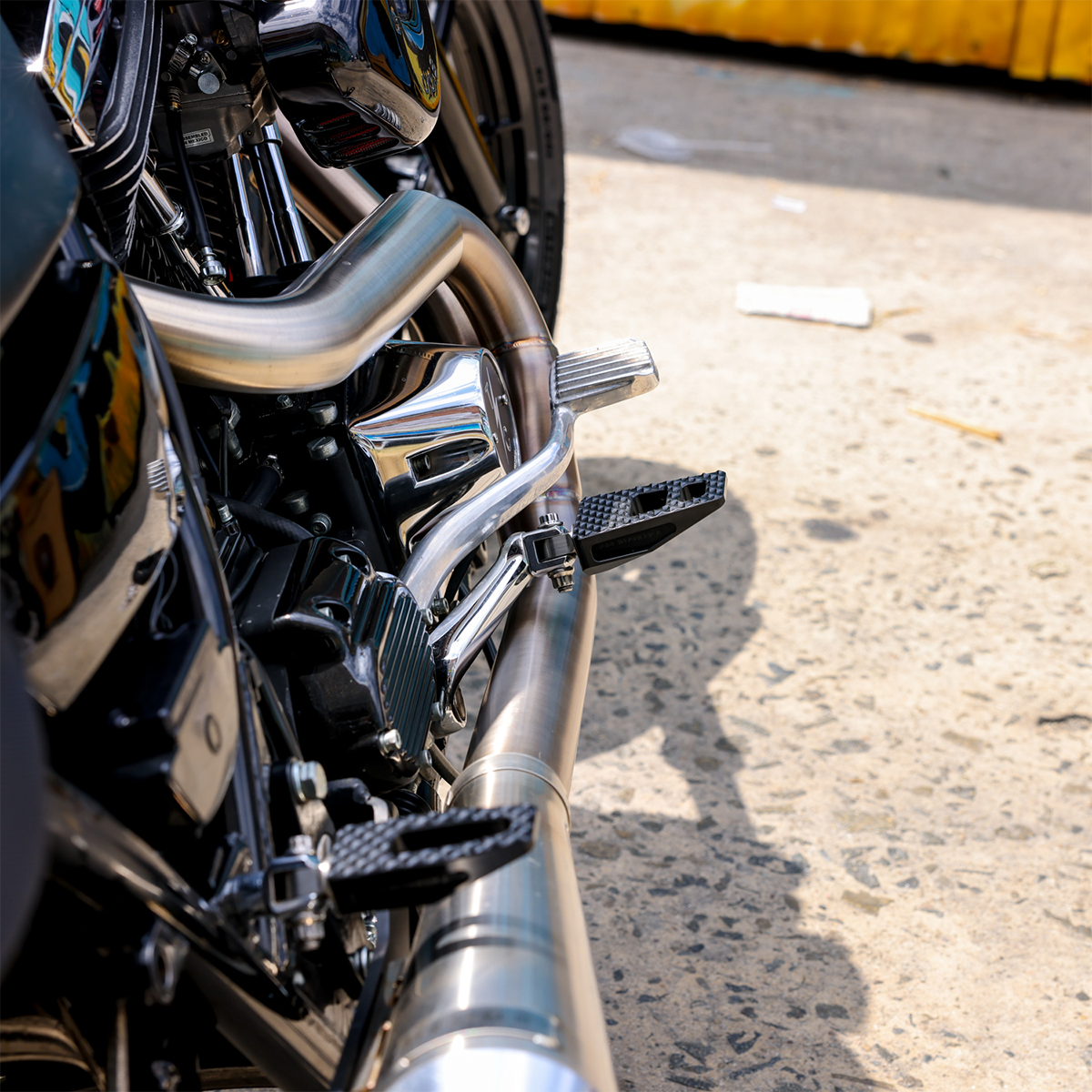 P-54 Foot Pegs - Front P-54 Slim Foot Pegs - Black [1620-1763] - Image 3