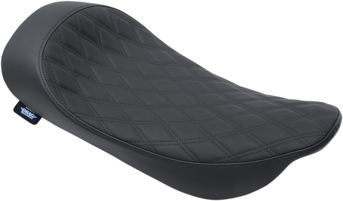 EZ-ON Mount Low-Profile Solo Seat - Low Solo Seat - Double Diamond - FLHR/FLHX '99-'07 [0801-1155]