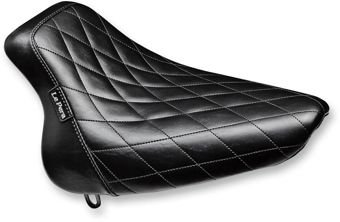 Bare Bones Solo Seat - Diamond Stitch - Black - Softail '00-'07 [0802-0815]