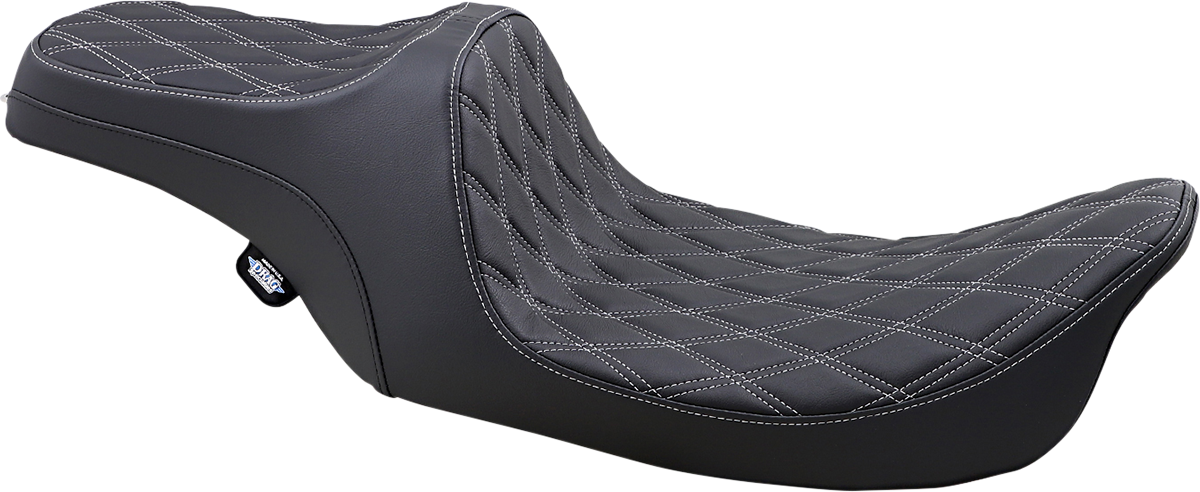 Predator III Seat - Double Diamond - Silver Stitched - FLHR/FLHX '99-'07 [0801-1130]