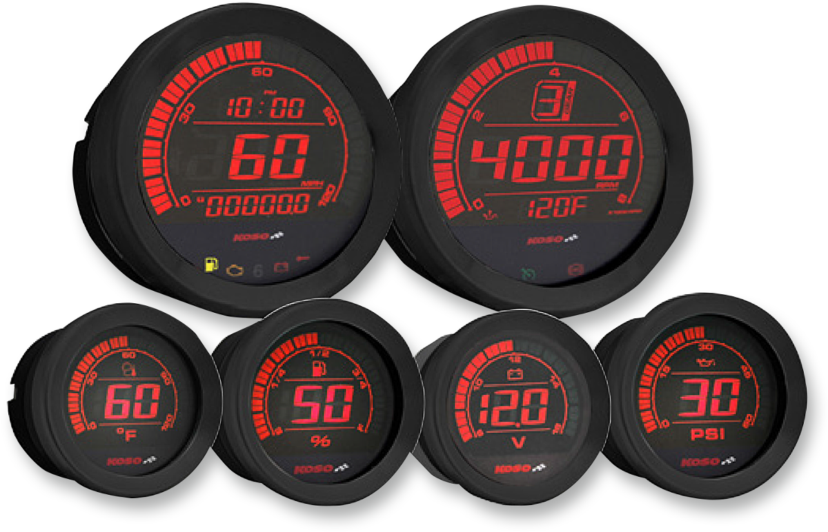 HD-02 Six-Piece Gauge Kit - HD-02 6-Piece Gauge Kit - Black [2210-0403]