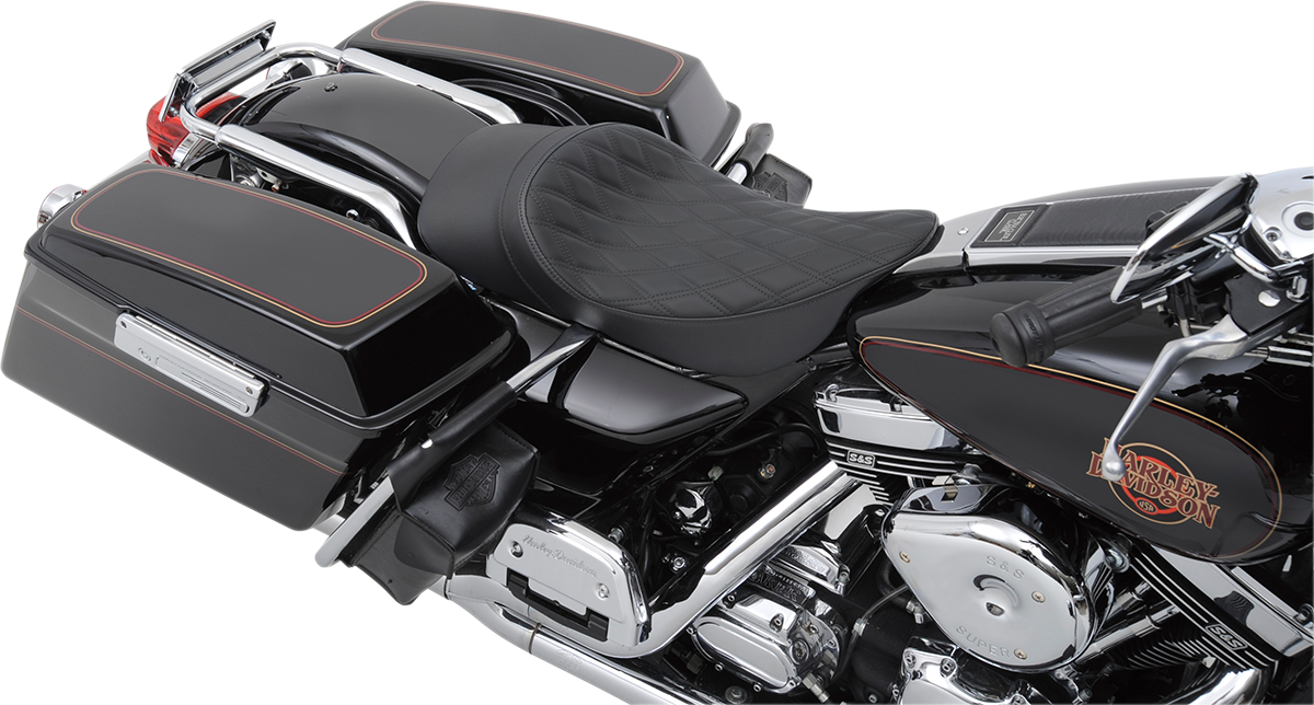 EZ-ON Mount Forward Low Solo Seat - Low Profile Solo Seat - Forward - Double Diamond - FL '99-'07 [0801-1159] - Image 3