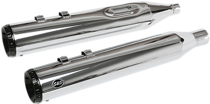 GNX Slip-On Mufflers - 4-1/2" - Chrome - M8 FL [1801-1461]