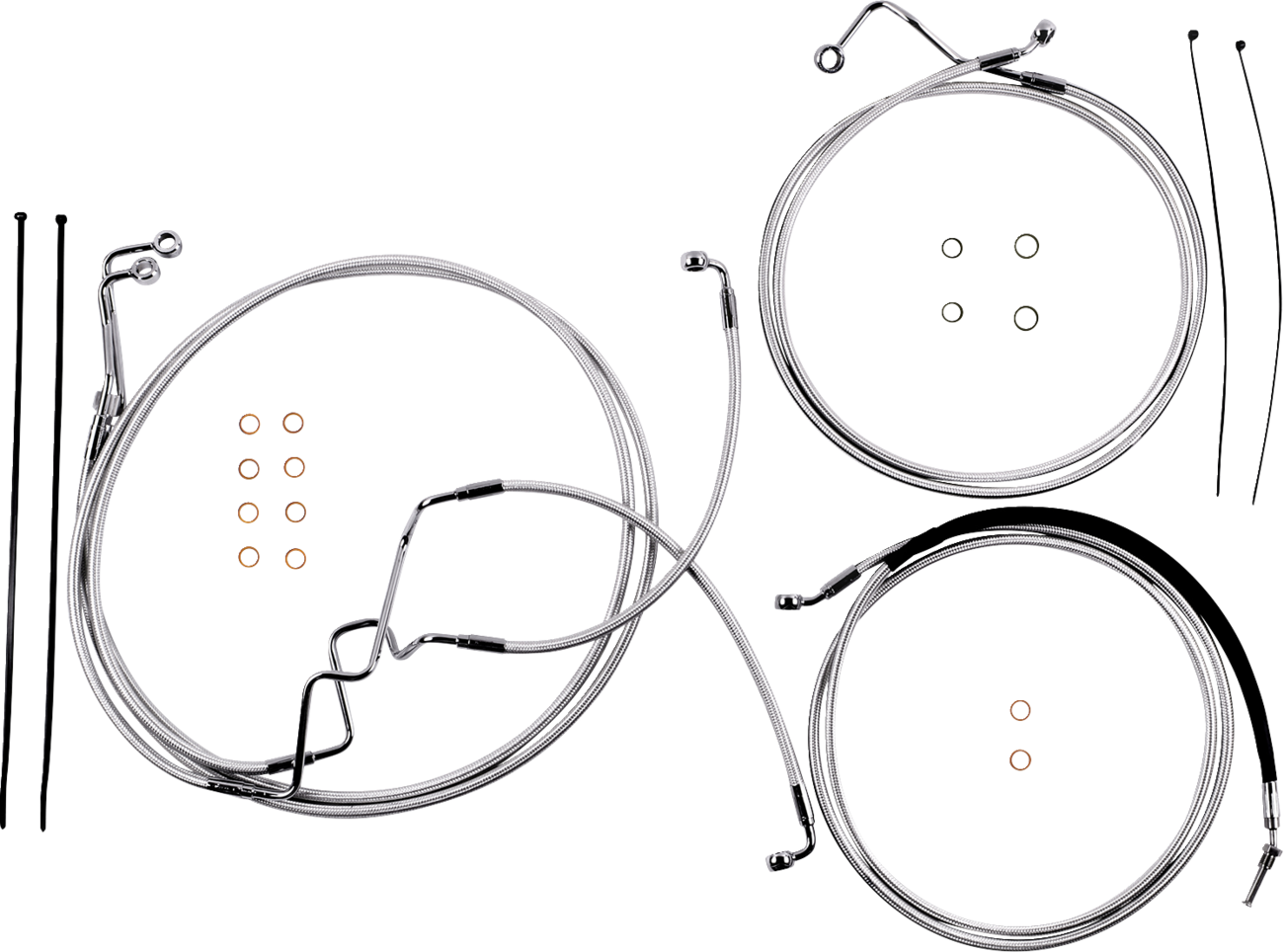 Sterling Chromite II® Designer Handlebar Installation Kit - 6" - '17-'20 FLHR [0610-2392]