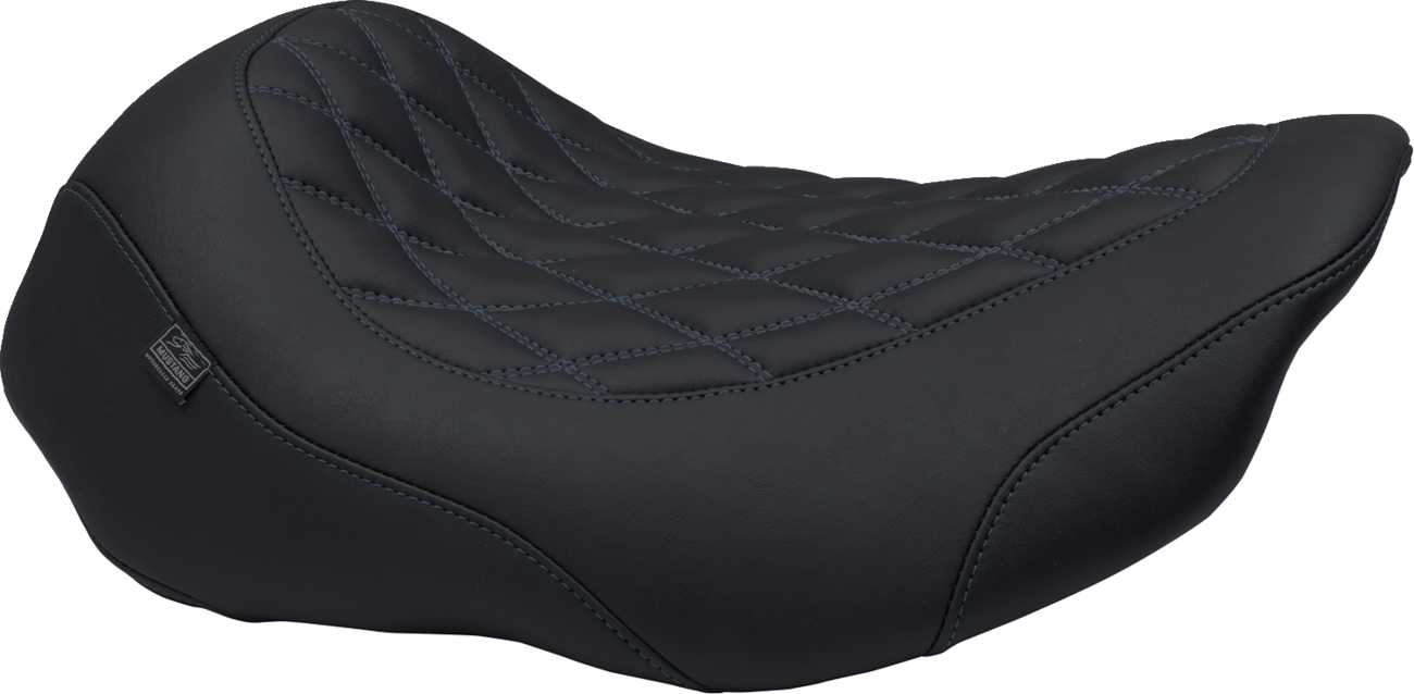 Wide Tripper™ Solo Seat - Wide Tripper™ Seat - Solo - Sky Blue Stitching - FLT/FLH '23-'25 [0801-2027]