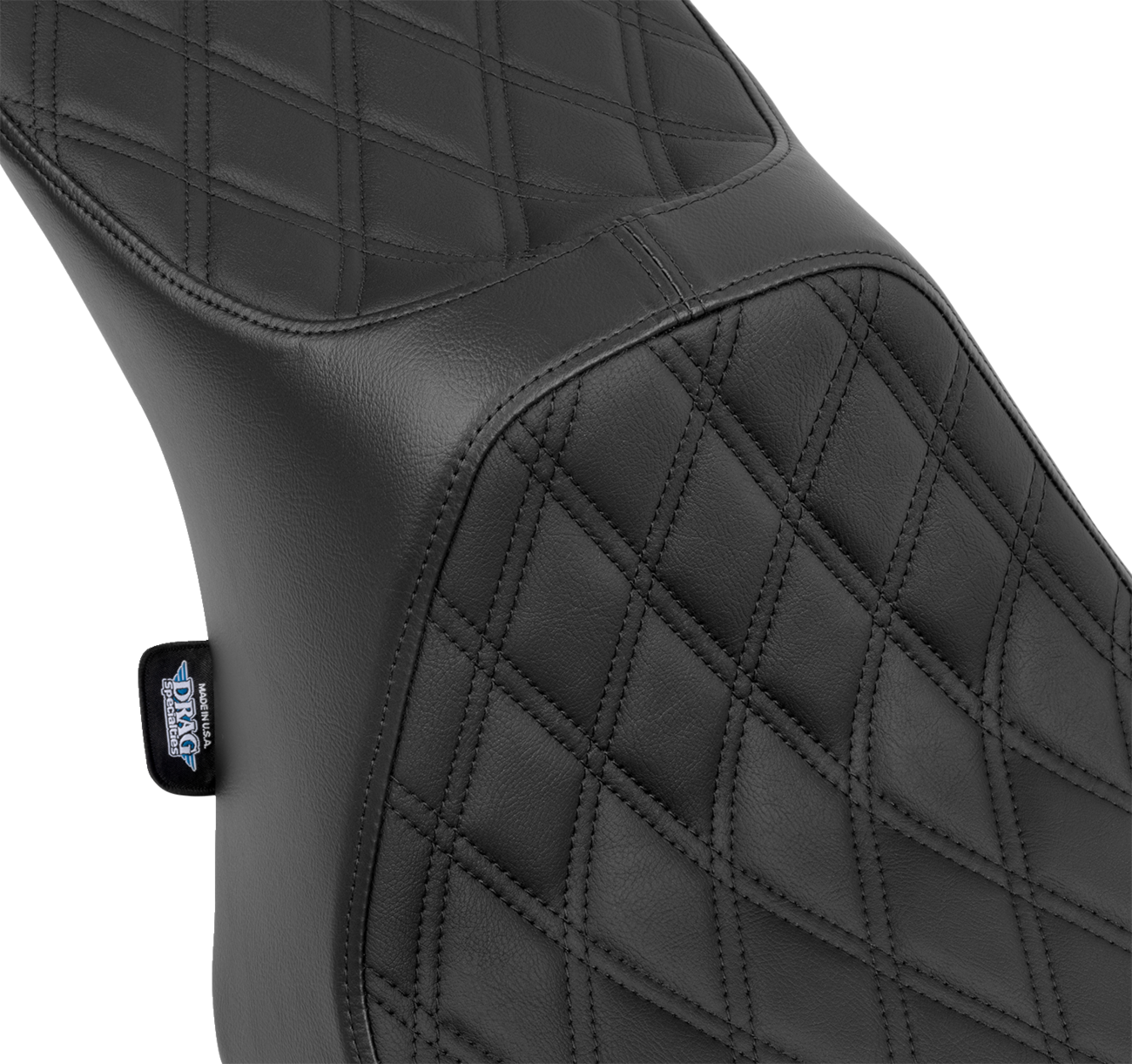 Predator III Seat - Predator III 2-Up Seat - Vinyl - Double Diamond - Black Stitching - FLT/FLH '23-'24 [0801-1931] - Image 2