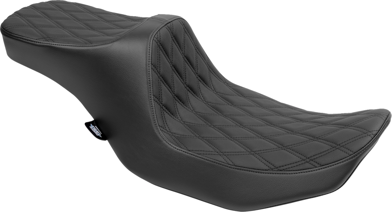 Predator III Seat - Predator III 2-Up Seat - Vinyl - Double Diamond - Black Stitching - FLT/FLH '23-'24 [0801-1931]