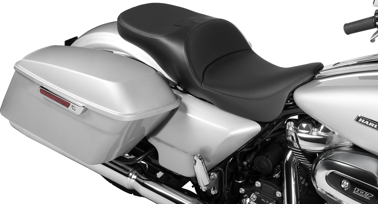 Extended Reach Freedom Touring Seats - Extended Reach Freedom Seat - Solar Leather - Smooth Vinyl - FLT/FLH '09-'25 [0801-1983] - Image 3