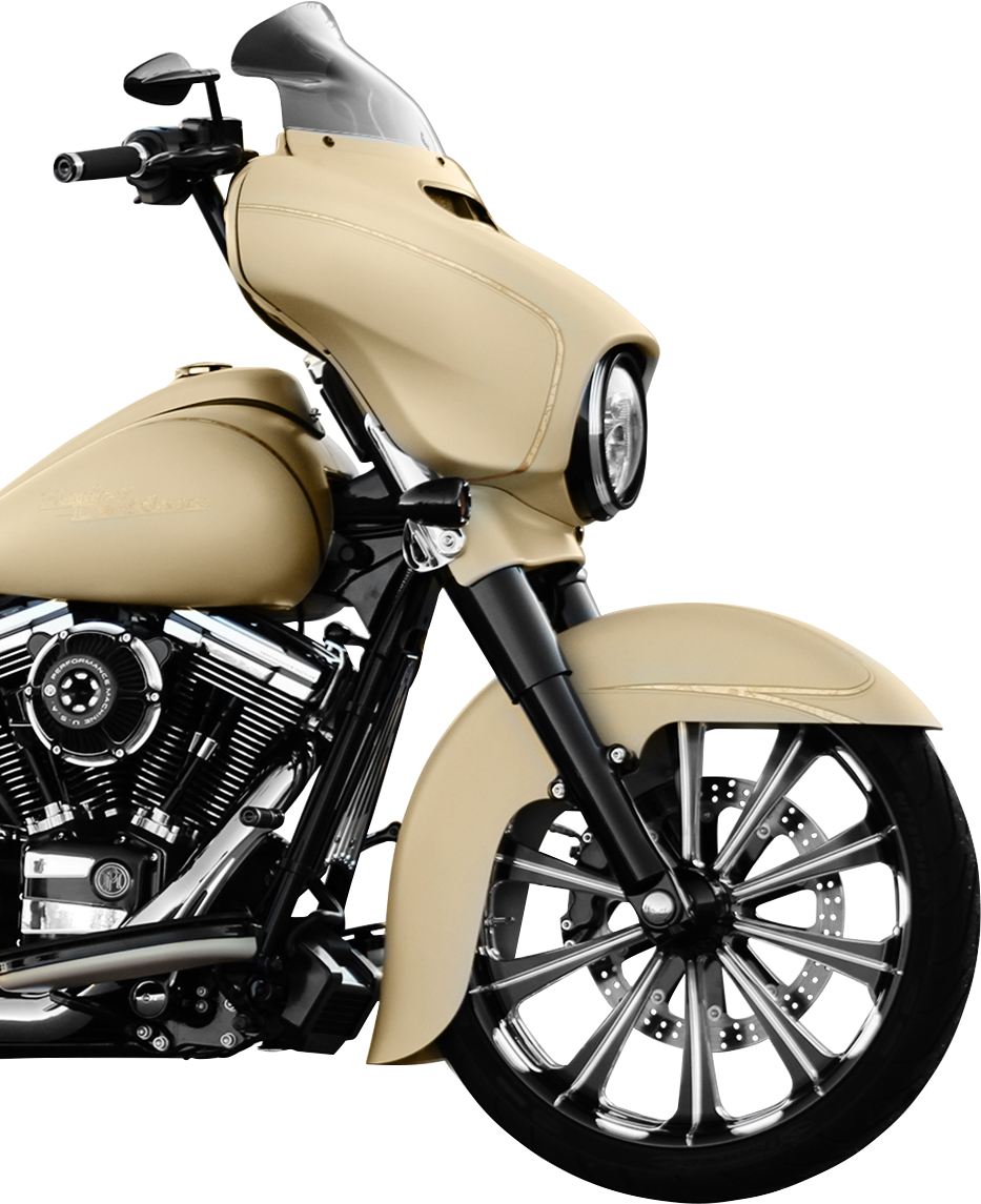 Flare® Windshield - 8-1/2" - Dark - Smoke - '14-'25 FLH [2310-0477] - Image 4