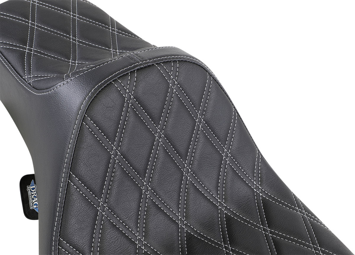 Extended Reach Predator III Seat - Double Diamond - Black w/ Silver Stitching - FL '99-'07 [0801-1370] - Image 3