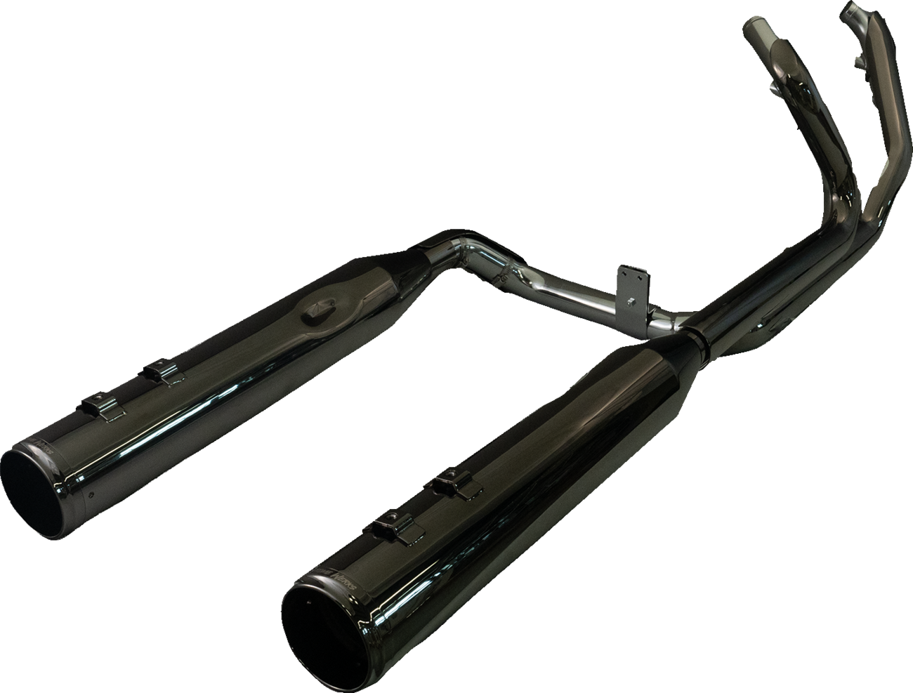 2-into-2 Dominator Exhaust System with 4-1/2" Mufflers - Eclipse® with Race Tip - Twin Cam [1800-2718]