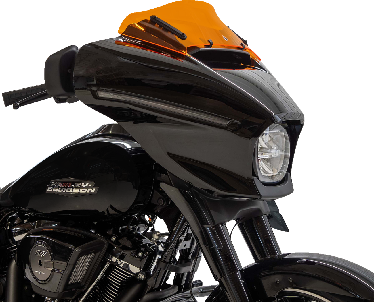 Kolor Flare® Windshield - 6-1/2" - Orange - '23-'25 FLHX [2310-0952] - Image 2
