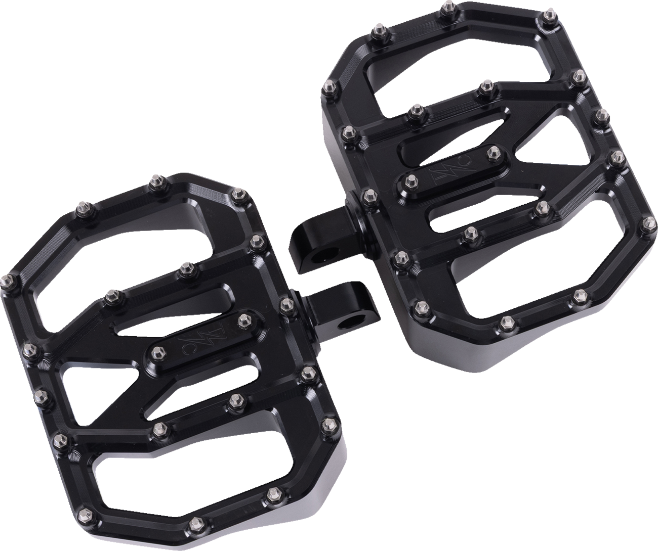 Mini Aggressor Floorboards - Black - Rear [1621-1227]