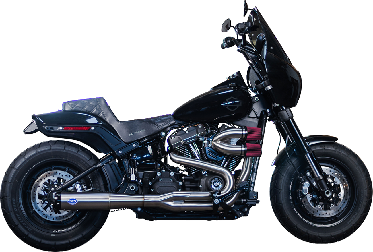 2-into-1 Superstreet Exhaust System - Brushed Stainless Steel [1800-2692]