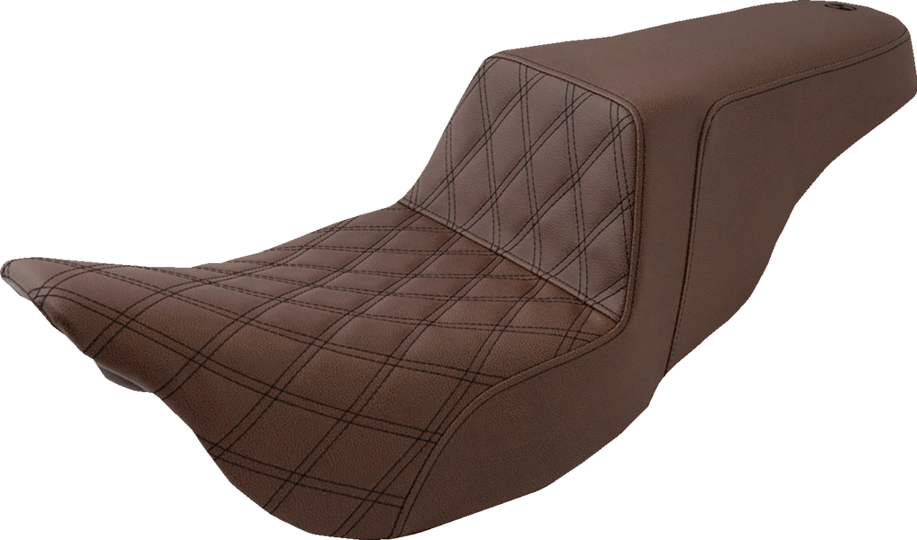 Step-Up Seat — Front Lattice Stitch - Step-Up Seat - Front Lattice Stitch - Brown - FL '08-'24 [0801-1058]