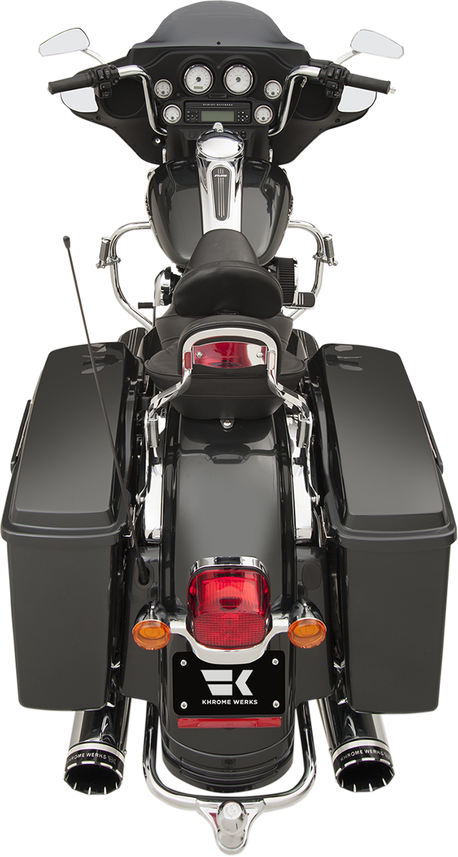 2-into-2 Dominator Exhaust System - Chrome - '09-'16 FL - With 4-1/2" Muffler [1800-1959] - Image 4