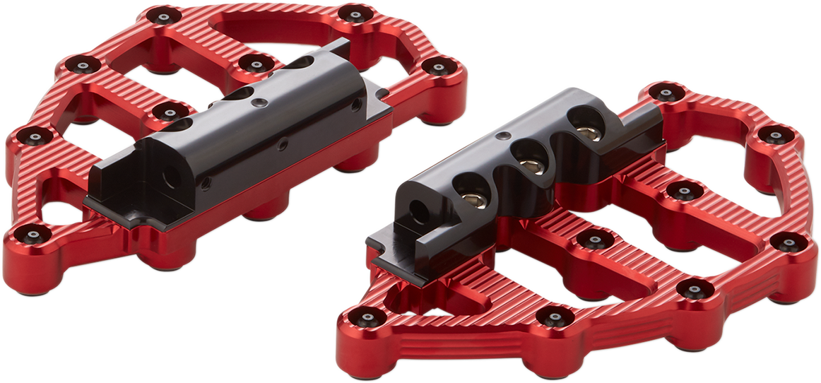 MX Billet Floorboards - MX Passenger Floorboards - Red [1621-0949] - Image 2