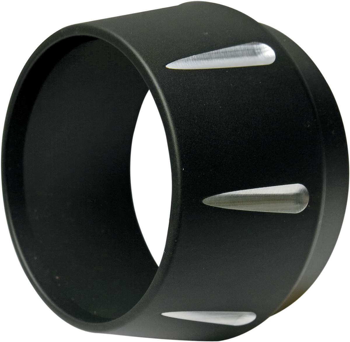 End Cap - Black - Fluted - Short Megaphone [1860-0662]
