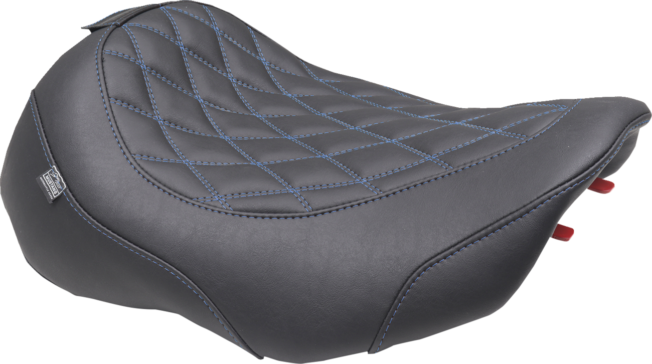 Wide Tripper™ Solo Seat - Wide Tripper™ Seat - Solo - Sky Blue Stitching - FLT/FLH '23-'25 [0801-2026] - Image 2