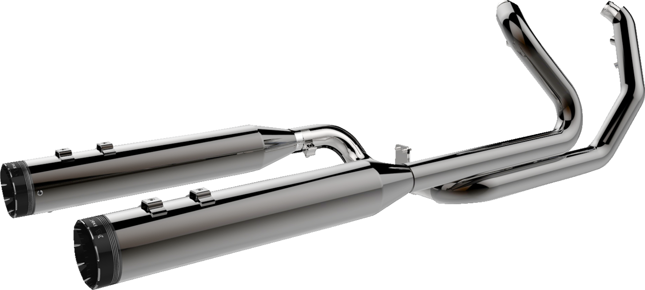 2-into-2 Dominator Exhaust System with 4-1/2" Mufflers - Eclipse® - FL [1800-2177]