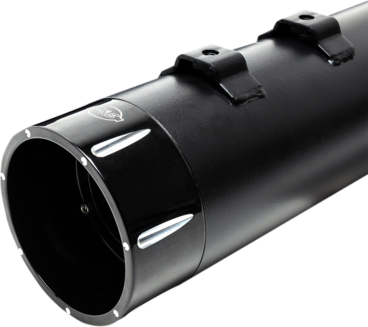 4-1/2" MK45 Performance Mufflers - Black with Black Tracer [1801-0853] - Image 2