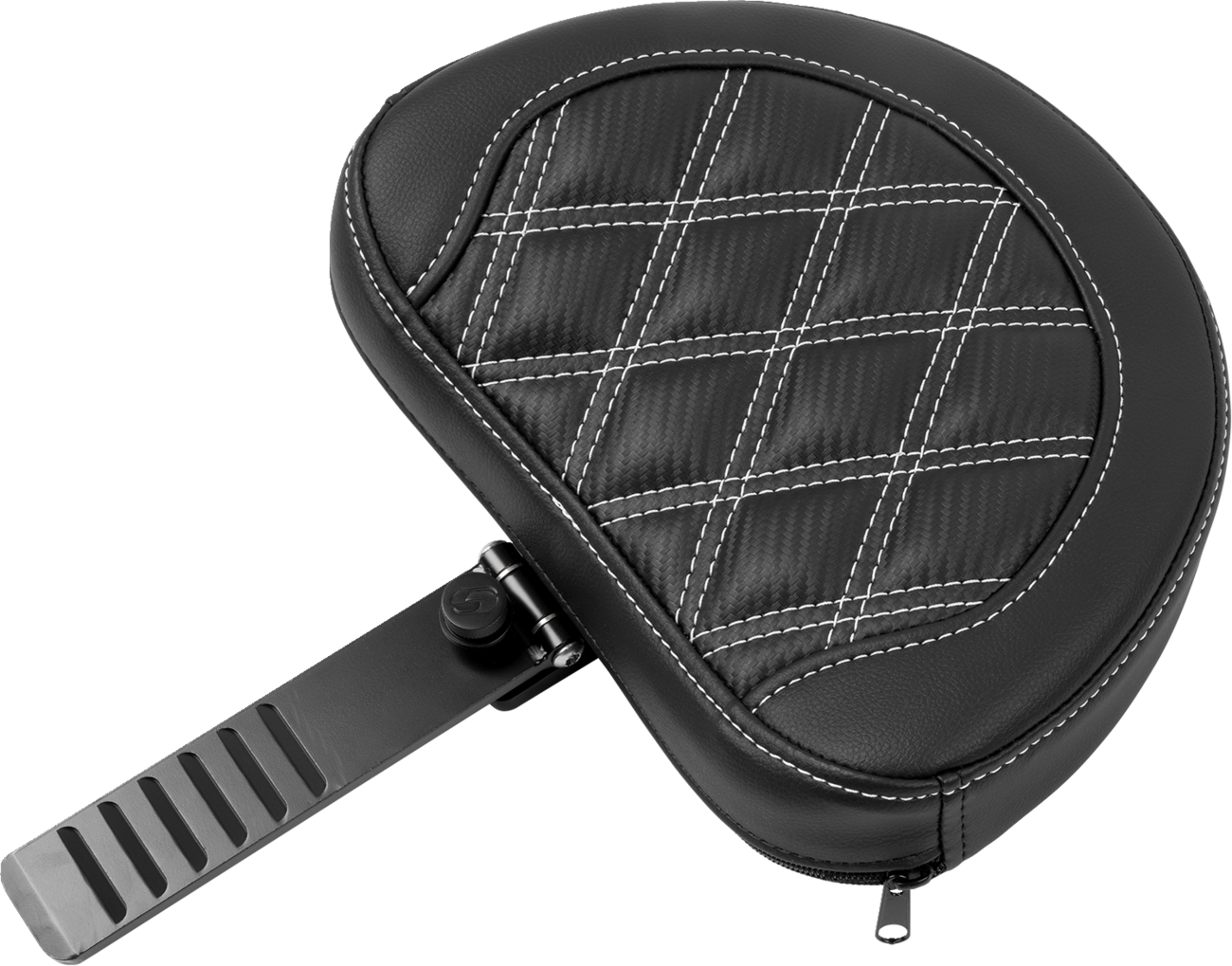 Roadsofa™ Extended Reach Seat - with Backrest - Lattice Stitch - White Stitch - FLTR/FLHX '23-'24 [0801-1808] - Image 3