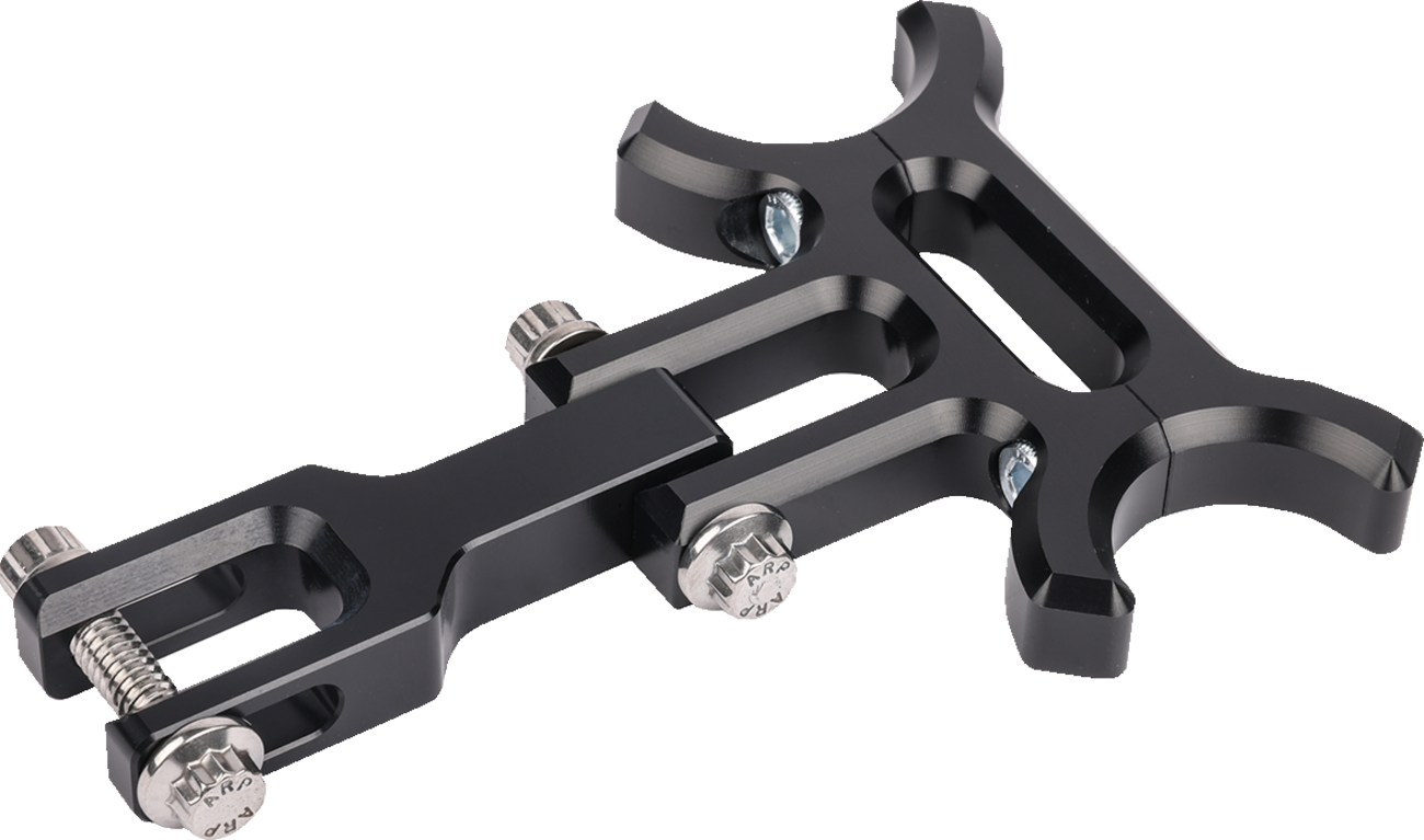 Gauge Relocation Bracket - Holeshot riser gauge relocation mounting bracket - Black [2210-0633]