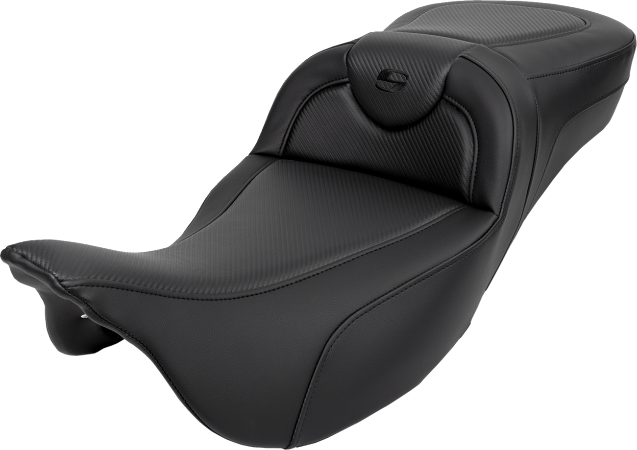 Roadsofa™ Carbon Fiber Seat - Roadsofa™ Extended Reach Seat - Carbon Fiber - Black Stitch - without Backrest - FL '08-'24 [0801-1624]