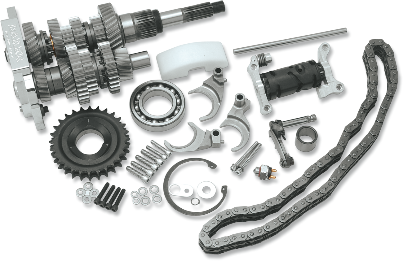 Direct Drive 6-Speed Gear Set - Direct Drive Gear Set - 6-Speed - Polished - '98-'00 Touring/FXR [1103-0048]