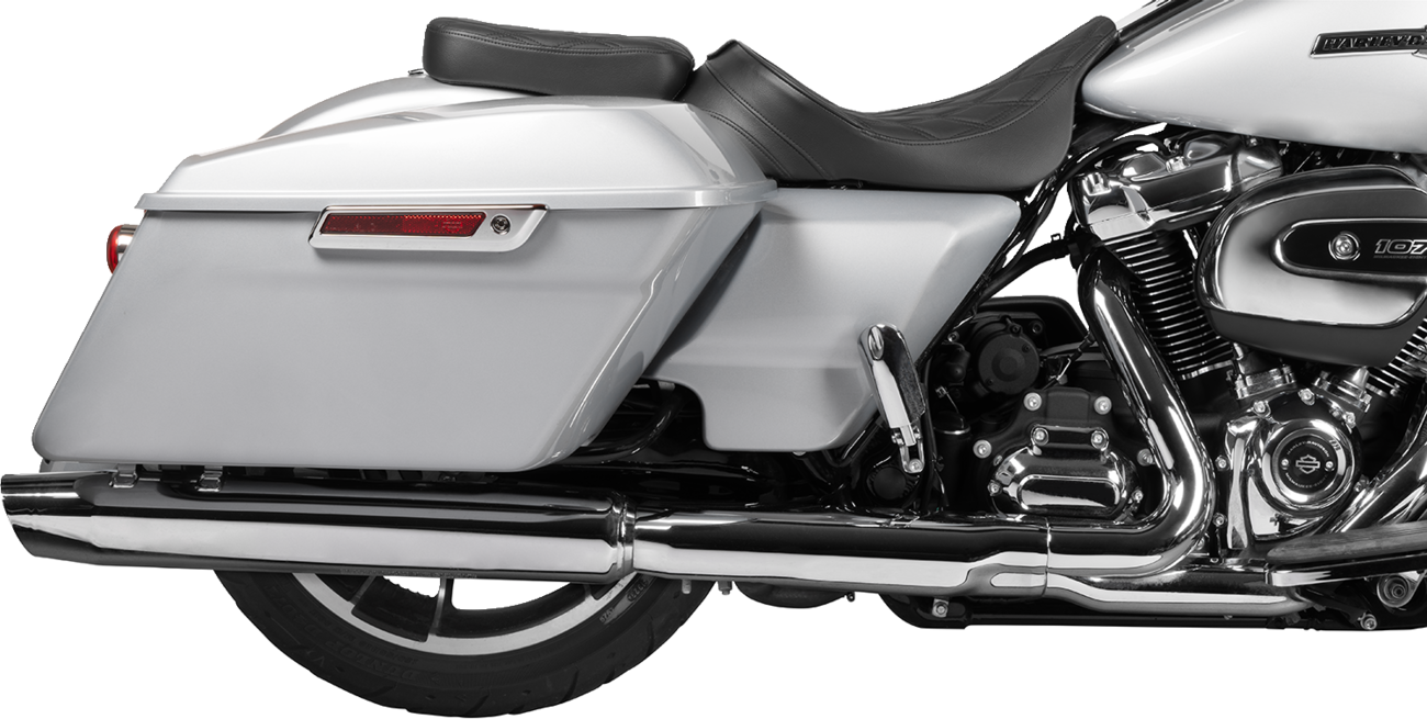 Rear Solo Seat - Wide - Double Diamond - Black Stitch - FLH/FLT '97-'23 [0801-1957] - Image 2