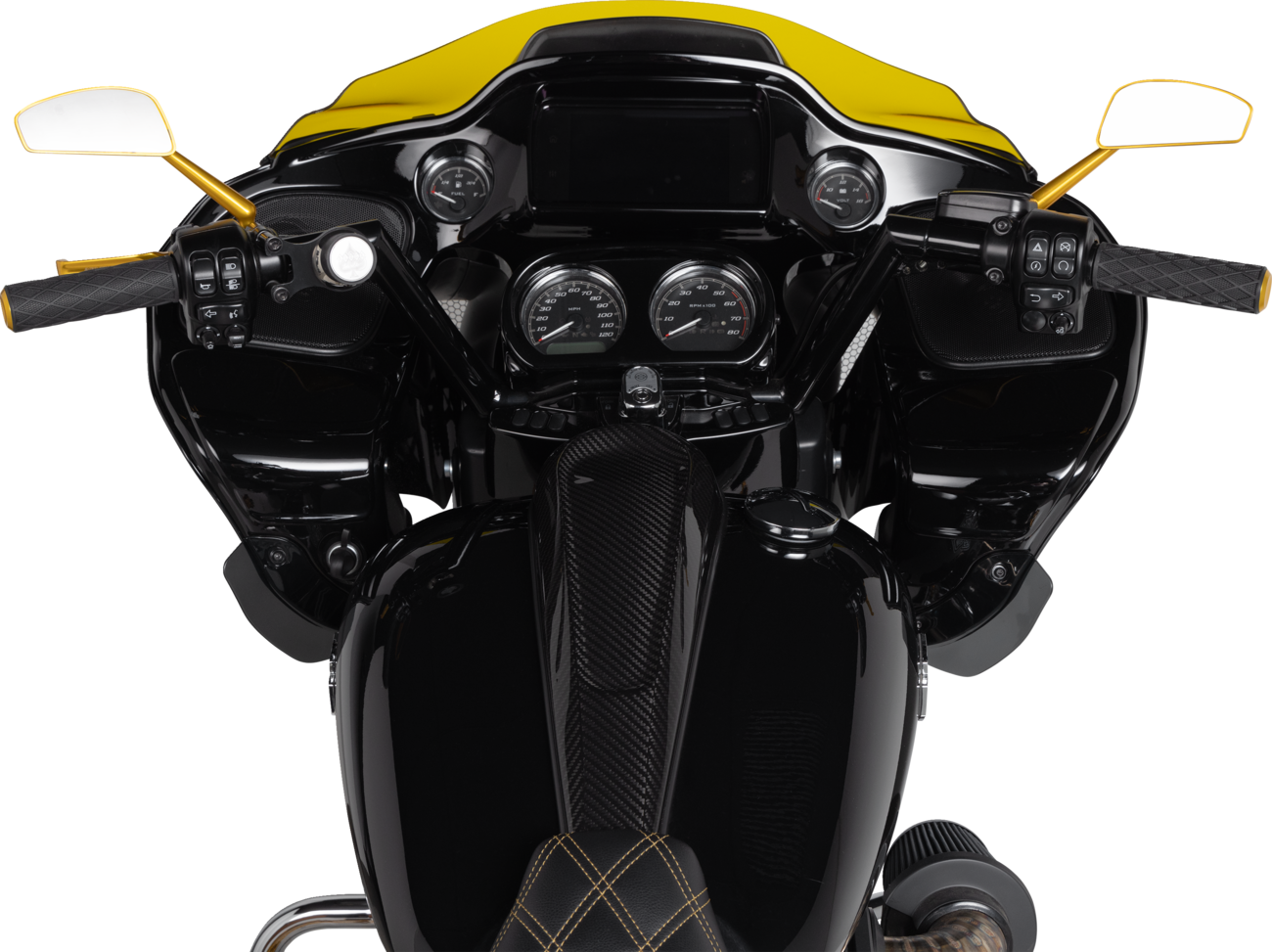 Tearchop Mirror - Mirror - Tearchop - Side View - Teardrop - Gold - Right [0640-1468] - Image 2