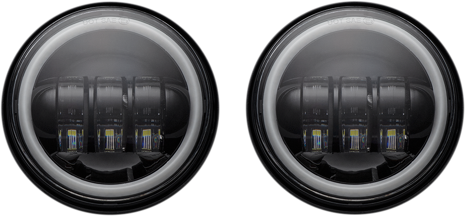 4.5" Passing Lamps with Halo - 4.5" Passing Lamp - with Halo - Black [2001-2380]