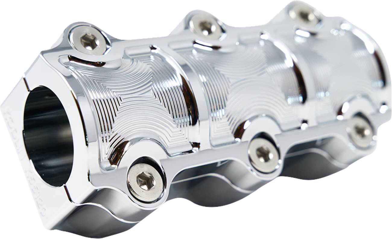 Big Block Risers - Includes Clamp - Chrome [0602-1481]