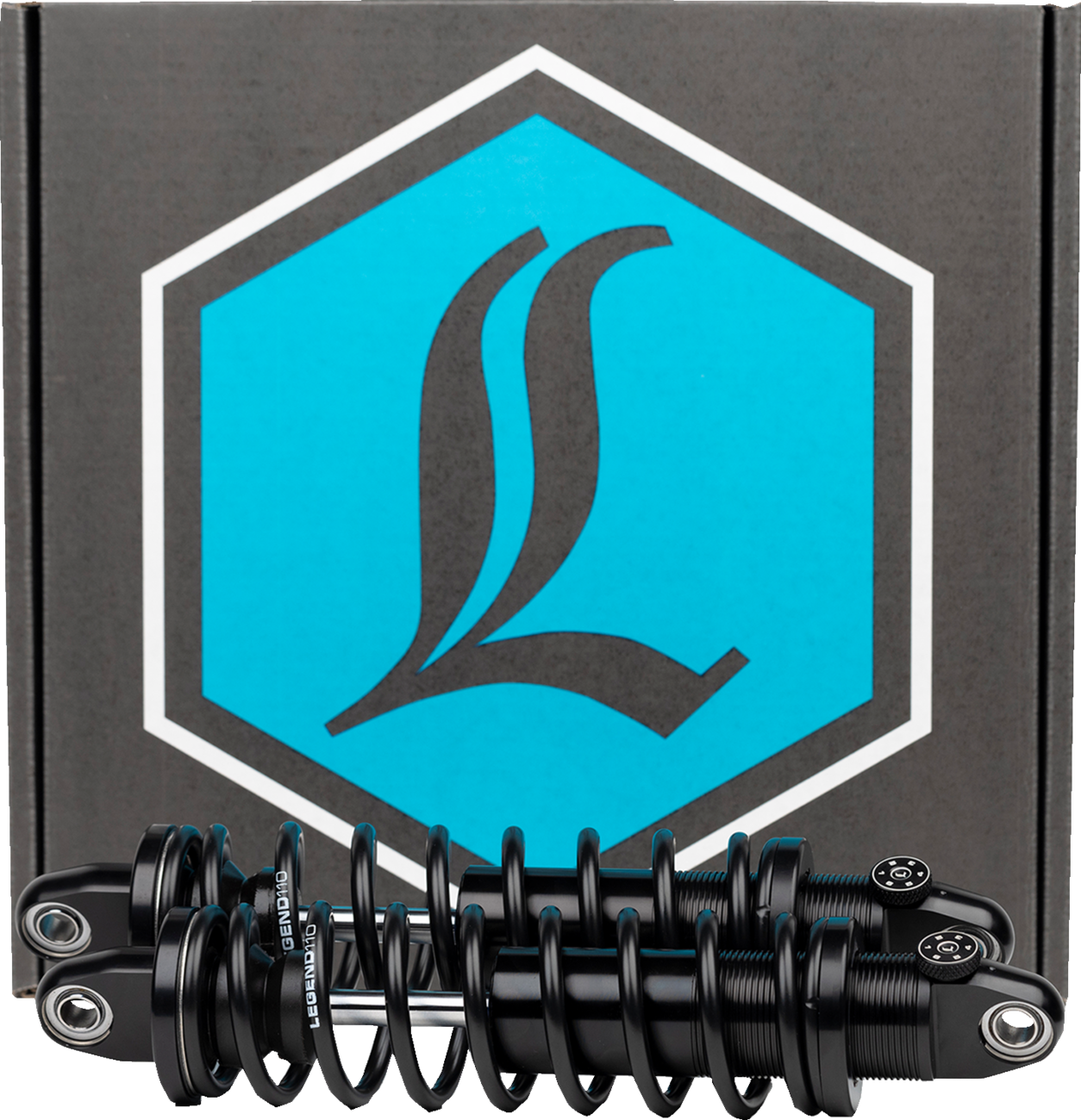 Legend REVO-A Coil Suspension For Dyna Models - REVO-A Adjustable Dyna Coil Suspension - 12" - Black - Heavy-Duty [1310-0948]
