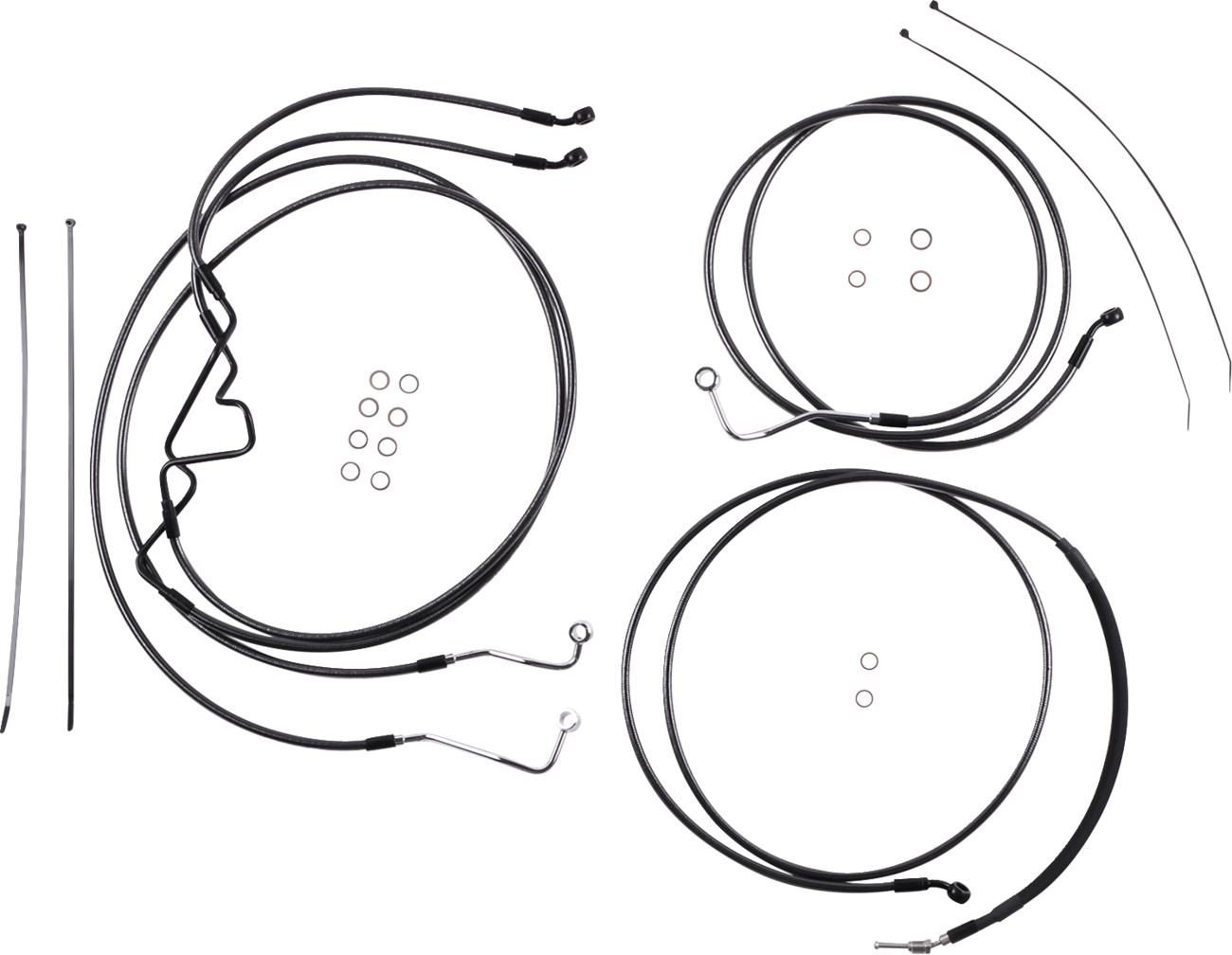 Black Pearl™ Designer Handlebar Installation Kit - 8" - '17-'20 FLTR [0610-2405]