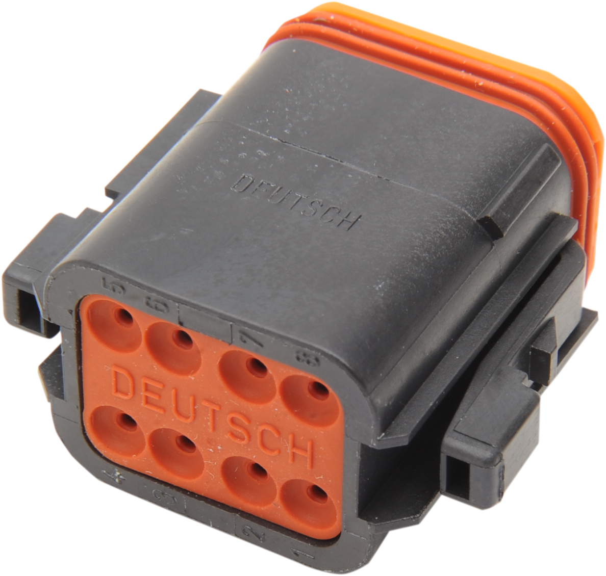 Deutsch DT Sealed Connector Component — Wiring Connector - Deutsch Plug - 8 Pin - Black [2120-0060]