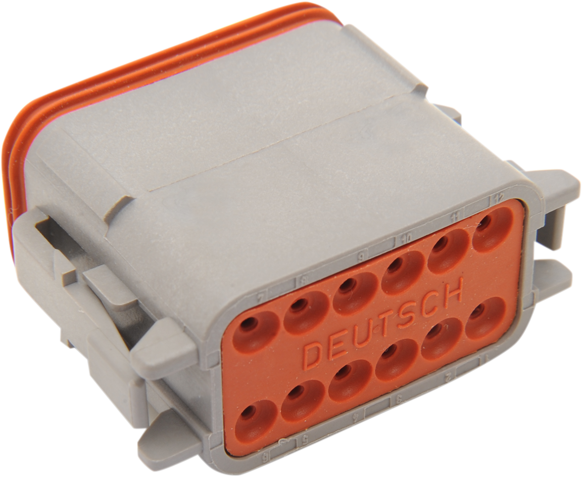 Deutsch DT Sealed Connector Component — Wiring Connector - Deutsch Plug - 12 Pin - Gray [2120-0061]