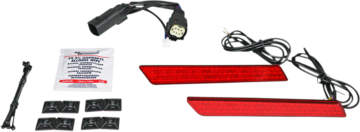 Dual Color LED Saddlebag Latch Lightz™ - Saddlebag Light - Red Lens [2040-2847]