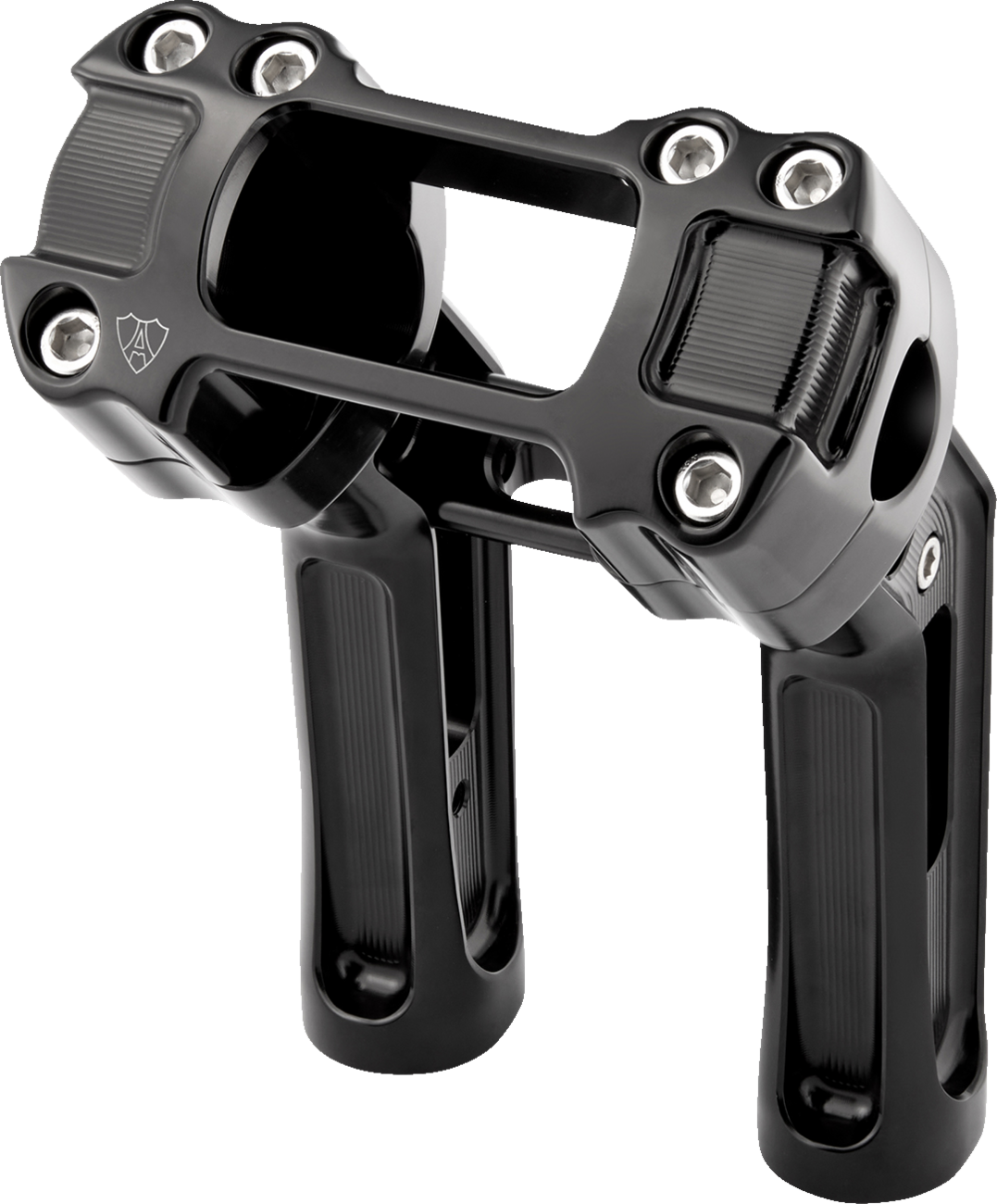 Method Kickback Handlebar Riser - Softail Gauge Cut-Out - 7" - Black [0603-1145] - Image 3