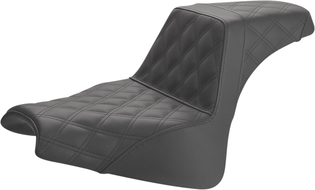 Step-Up Seat — Full Lattice Stitch - Step-Up Seat - Full Lattice Stitch - Black [0802-0997]