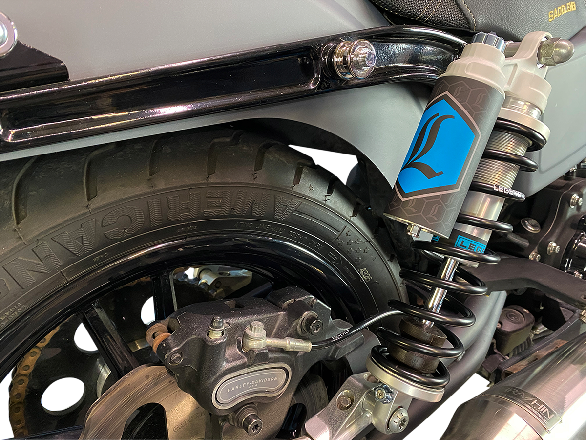 Legend REVO ARC Piggyback Coil Suspension for FXD Models - REVO ARC Piggyback Shocks - 13" - Standard - Clear - '99-'17 Dyna [1310-1938] - Image 2