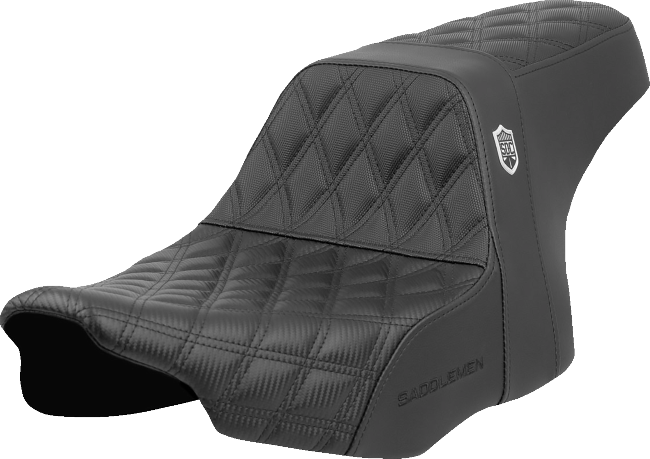 Pro Series SDC Performance Grip Seat - Pro Series SDC Performance Seat - Lattice Stitch - Gripper - w/o Backrest - FLH/FLT '23-'24 [0801-1965]