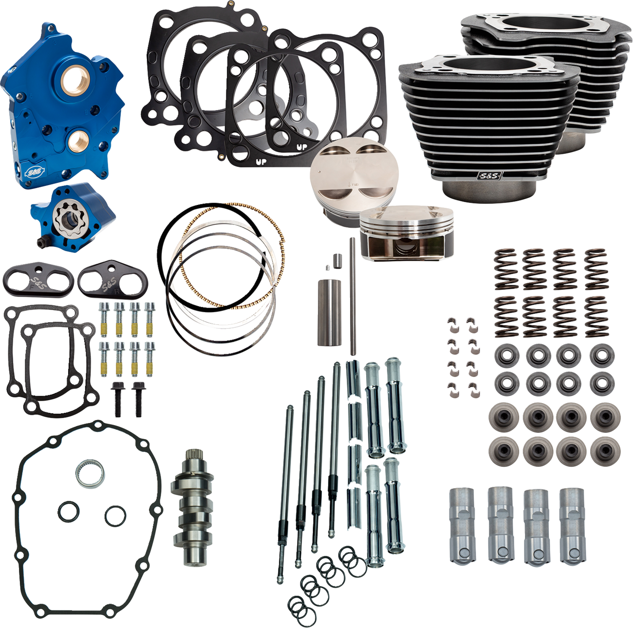 128" Power Package - Power Pack - 4.500" Stroke - Water Cooled - Black Granite w/Highlights - M8 [0904-0141]