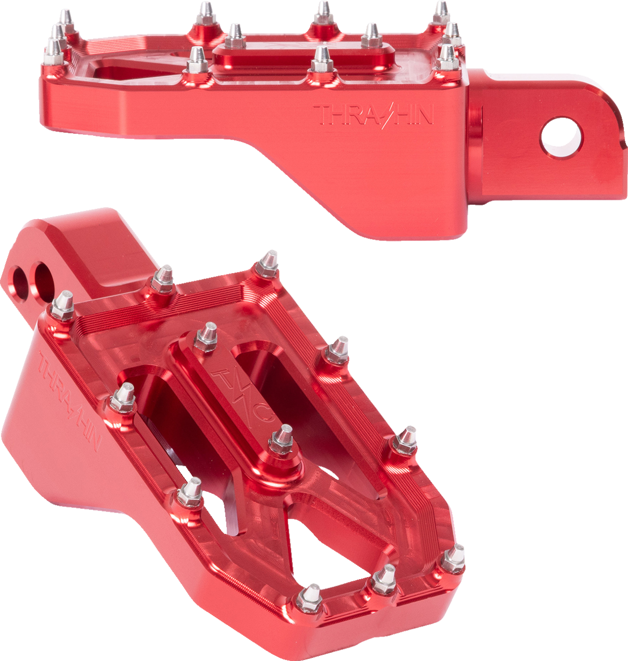 Aggressor Foot Pegs - Rear - Red - FL/FX '18-'25 [1620-2779]