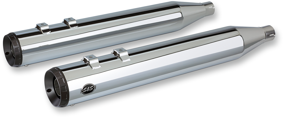 Grand National Slip-On Mufflers - Chrome - M8 FL [1801-1203] - Image 2
