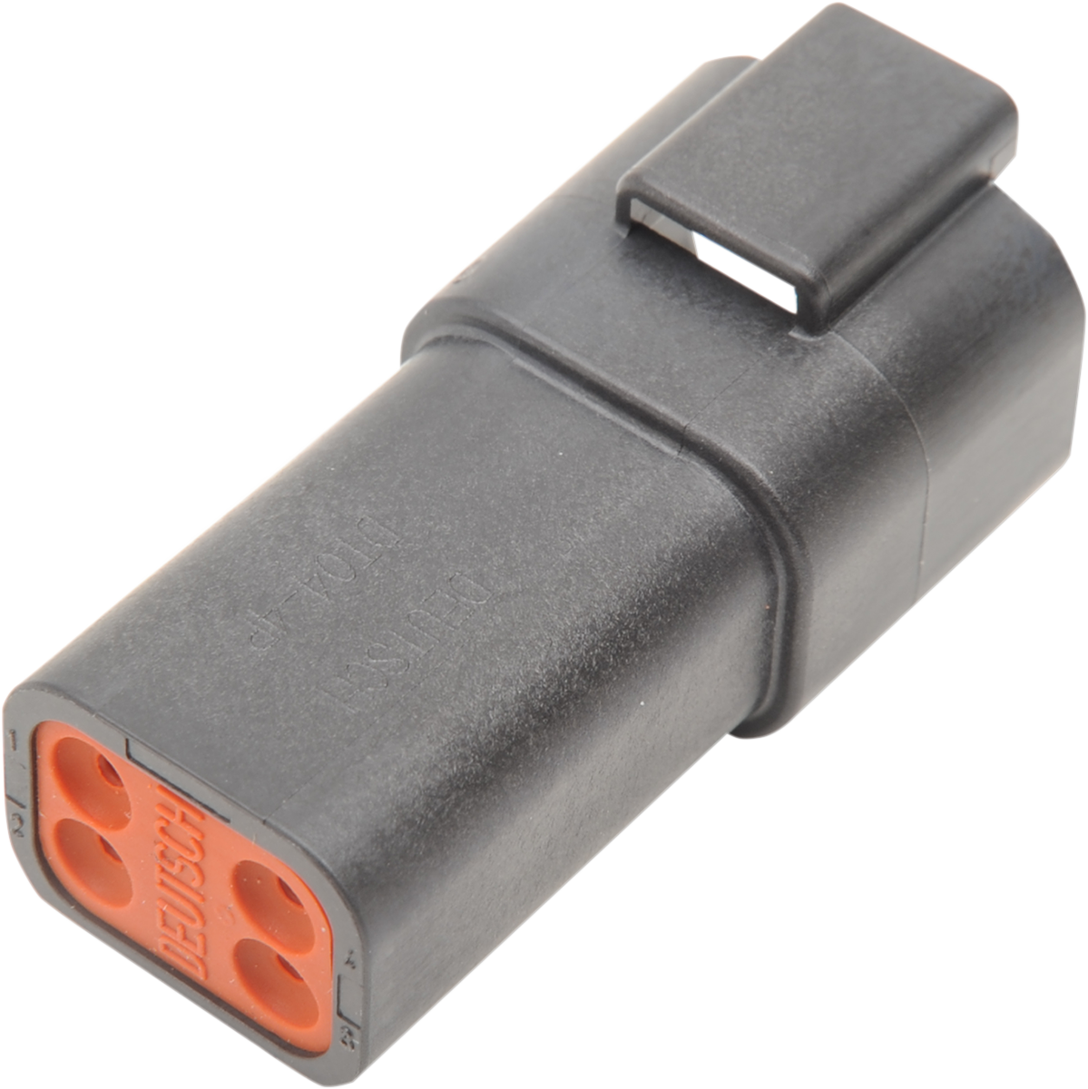 Deutsch DT Sealed Connector Component — Wiring Connector - Deutsch Receptacle - 4 Pin - Black [2120-0044]