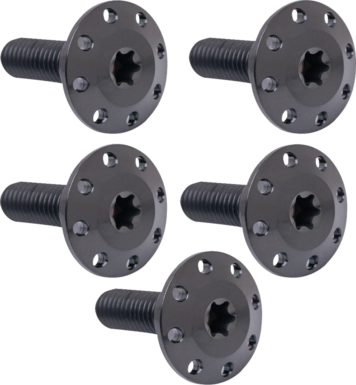 Holeshot Front Floating Brake Rotor Bolt Kit - Bolt Kit - Holeshot/Front/Floating/Brake Rotor - Spoke Mount - Black - 5 Pack [2401-1699]