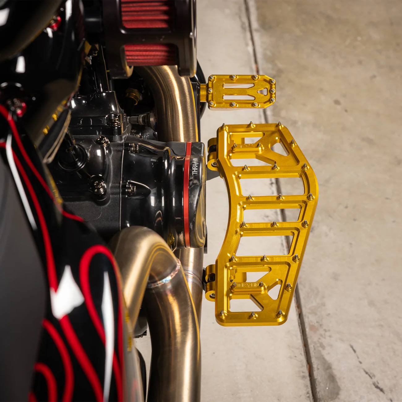 Aggressor Brake Pedal - Gold - Touring [1610-0764] - Image 4